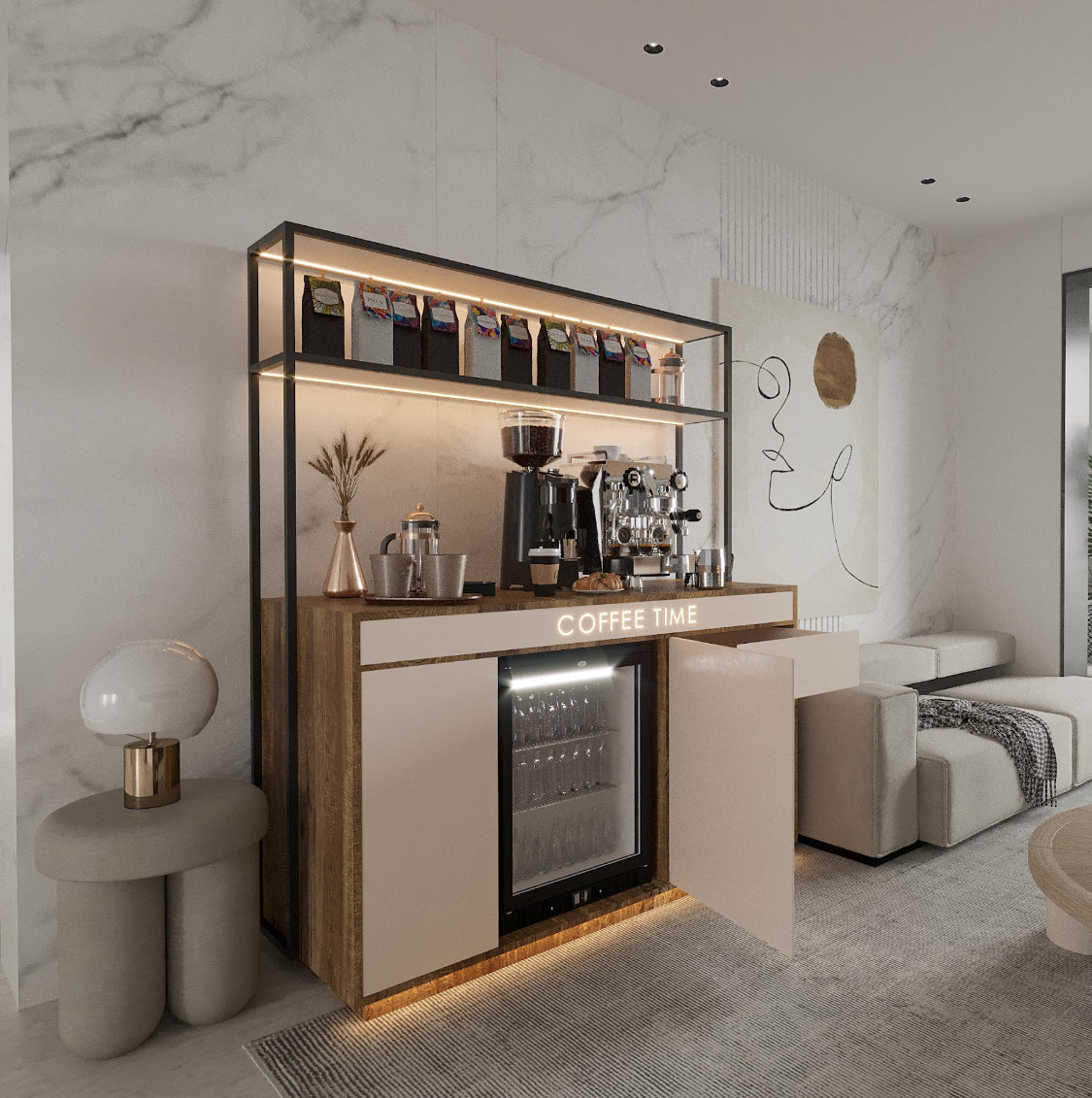 The Customize with fridge