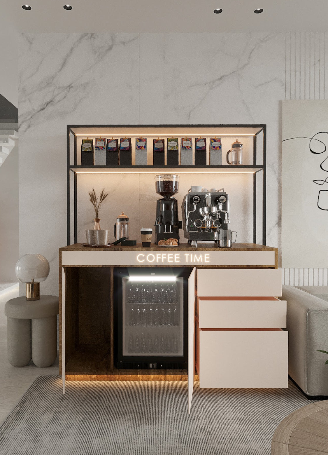 The Customize with fridge