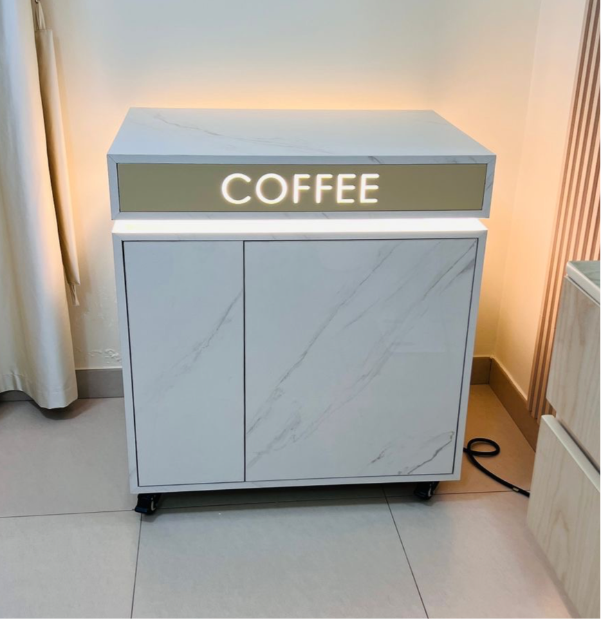 The Elegance Mini Marble White