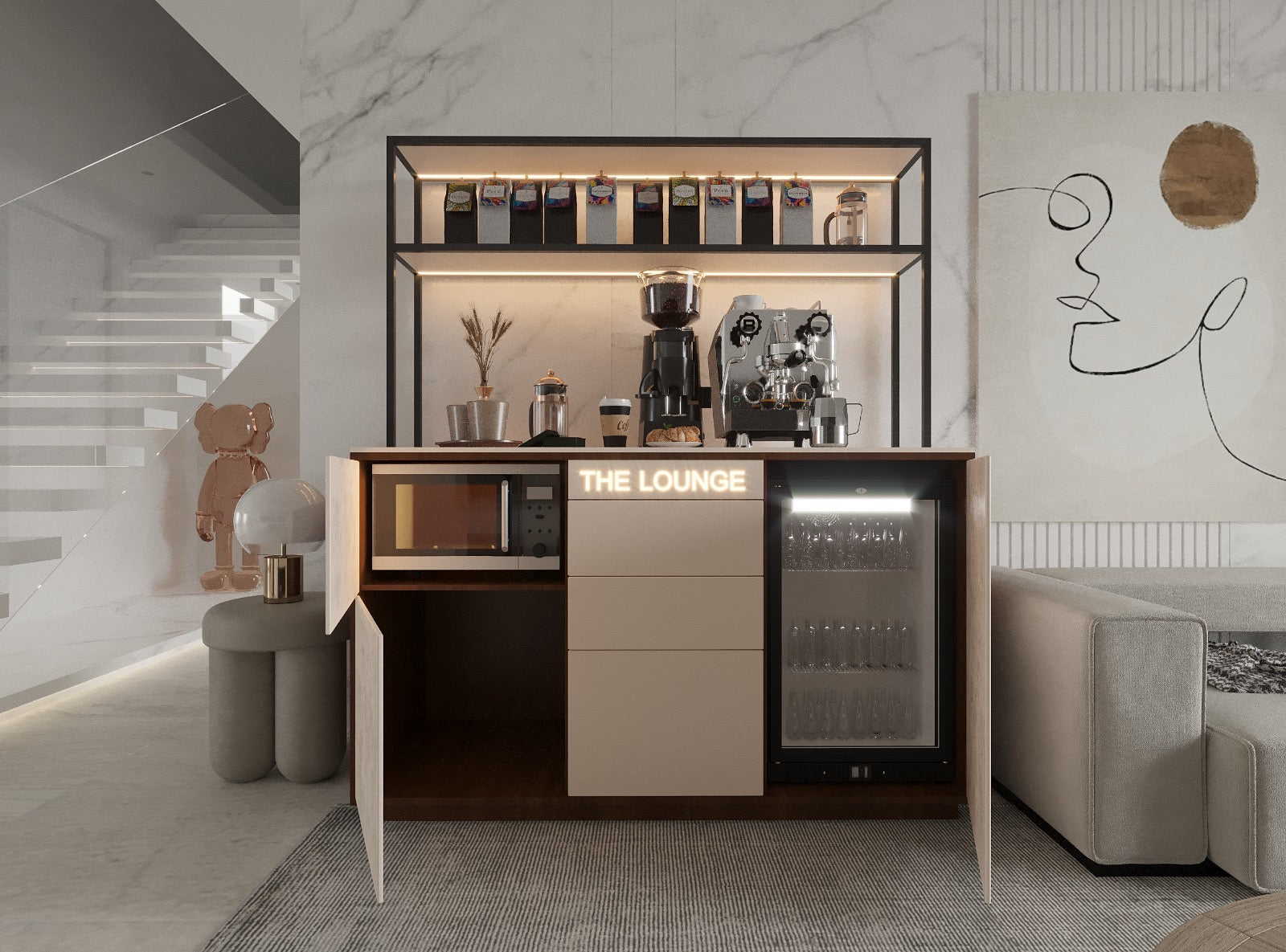 The Customize with fridge