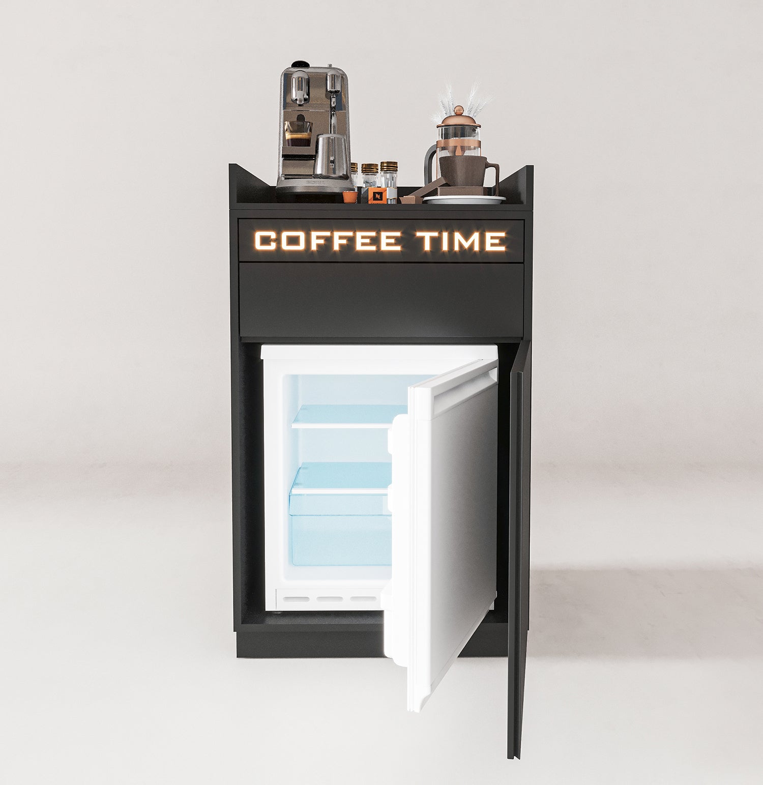 The Executive Series Black With Fridge
