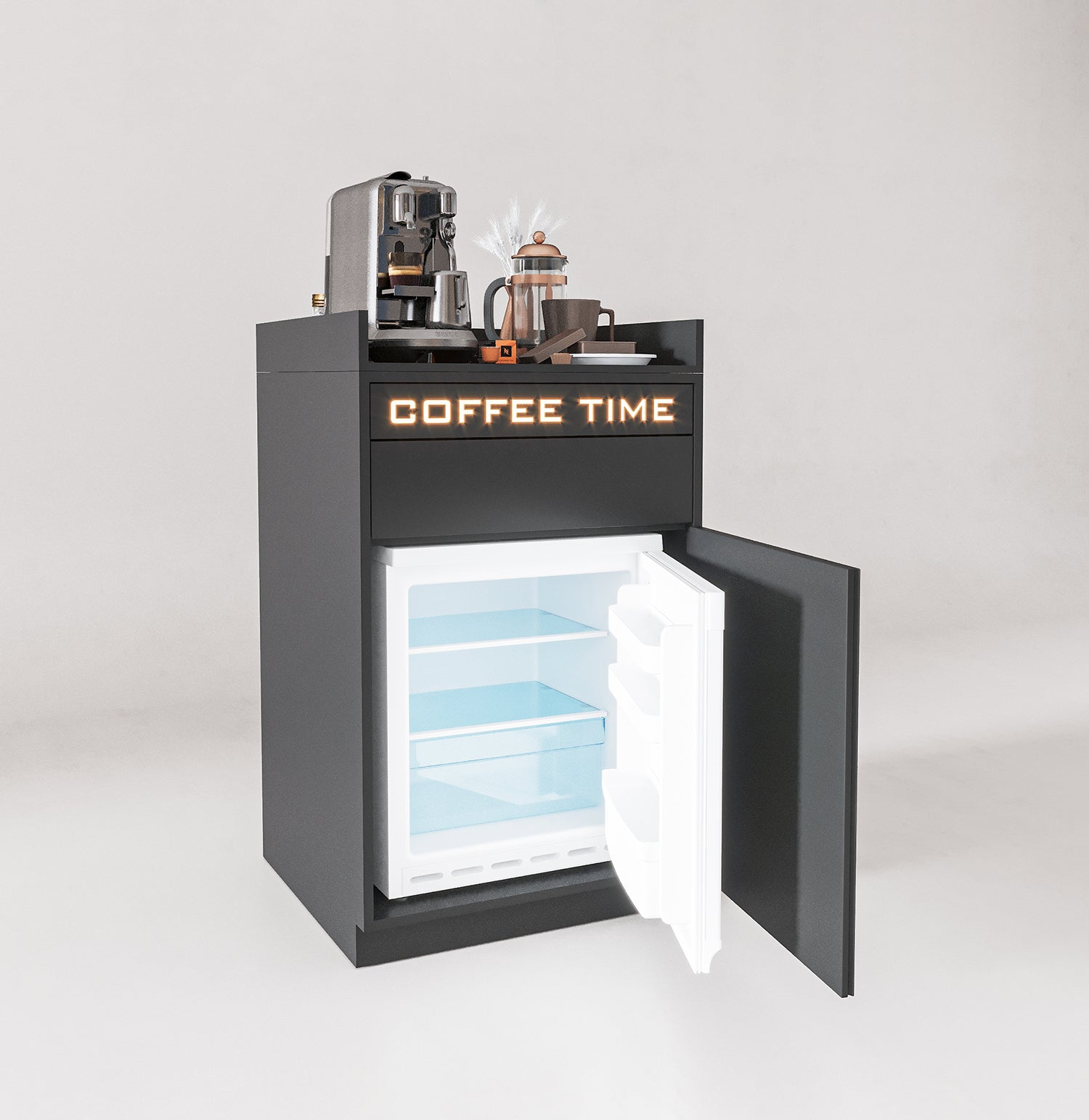 The Executive Series Black With Fridge